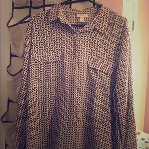 Loft brown flowery Blouse